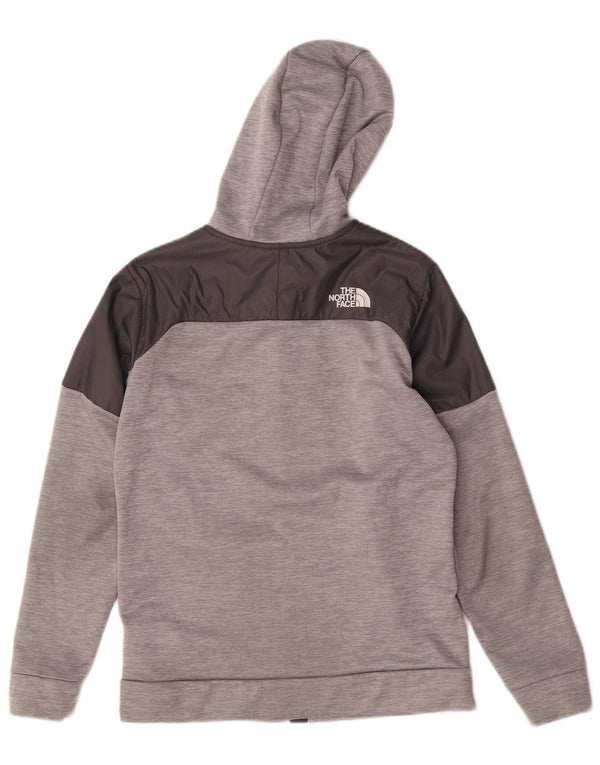 Свитер с капюшоном на молнии для мальчиков The North Face, 15–16 лет, размер 2XL, серый с цветными блоками