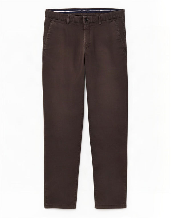 Massimo Dutti Mens Slim Fit Chino Trousers EU 42 Large W32 L29 Grey Cotton
