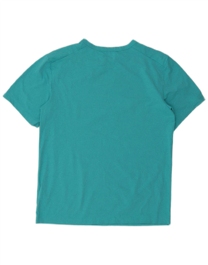 Мужская футболка Nike Dri Fit из полиэстера среднего бирюзового цвета