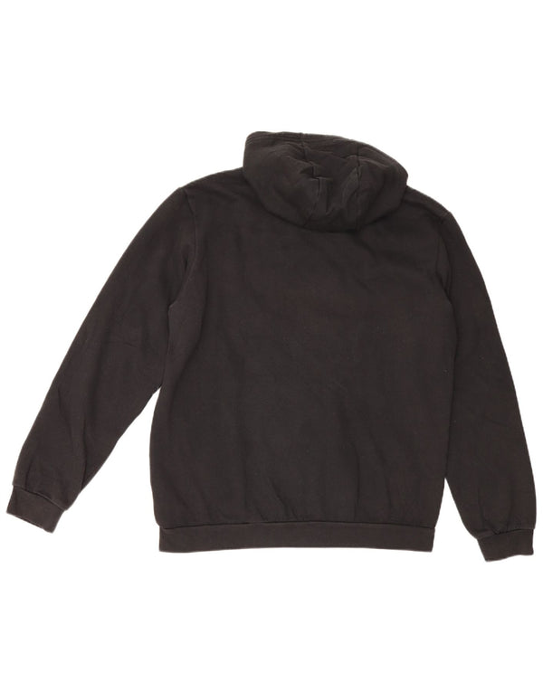 Adidas Mens Hoodie Jumper Medium Black Cotton