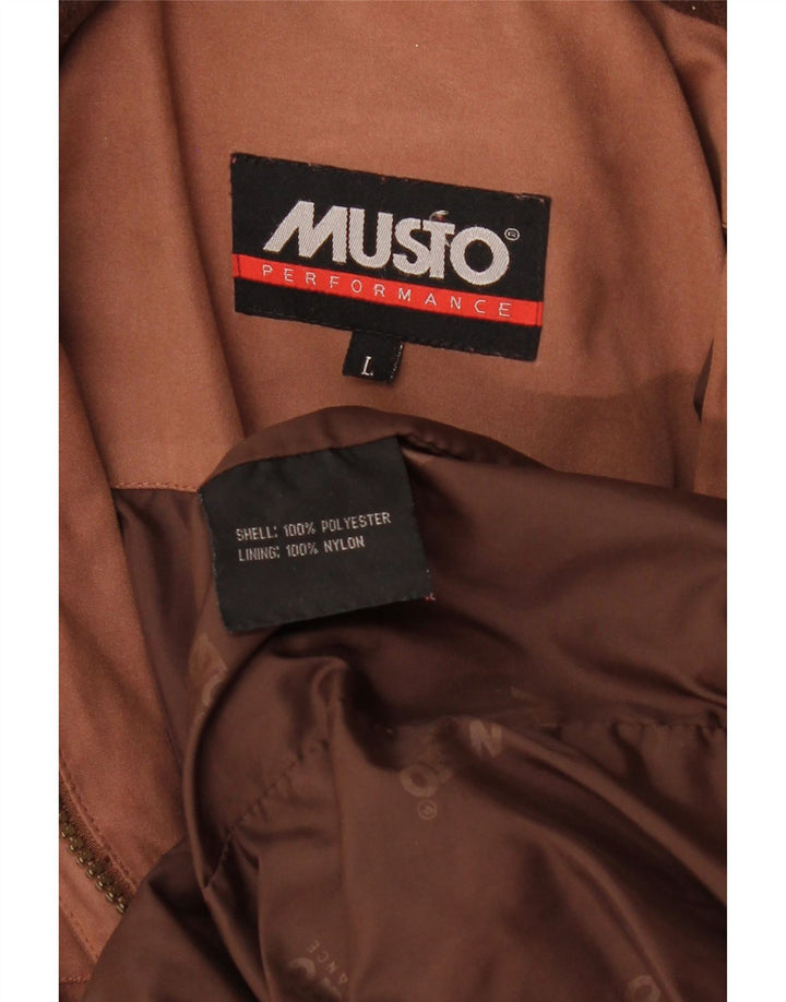 Мужская ветровка Musto UK 40, большая, коричневая, полиэстер