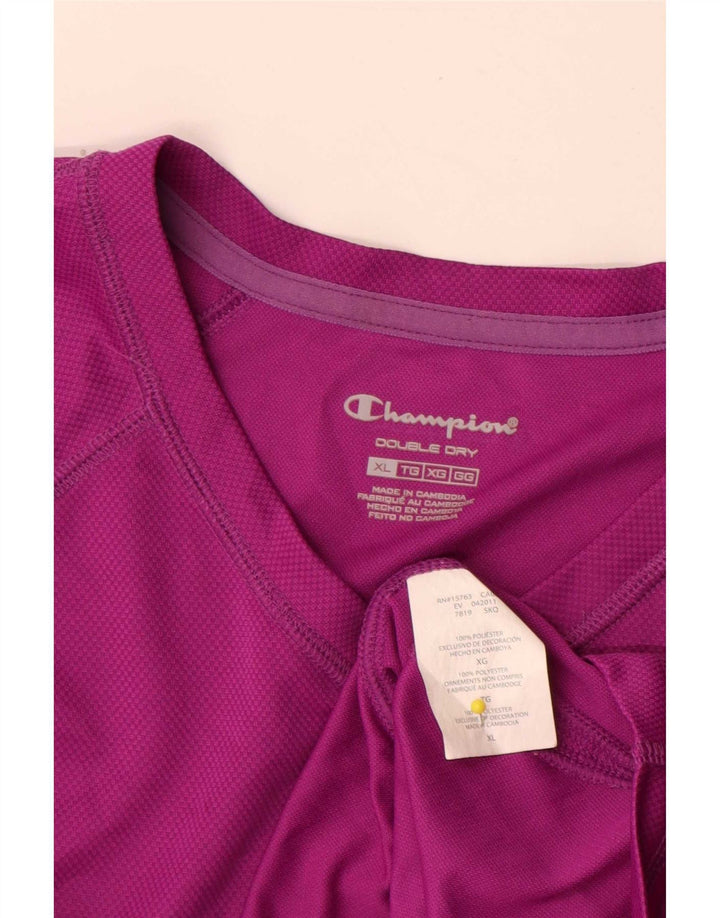 Женская футболка Champion UK 18 XL, розовый полиэстер