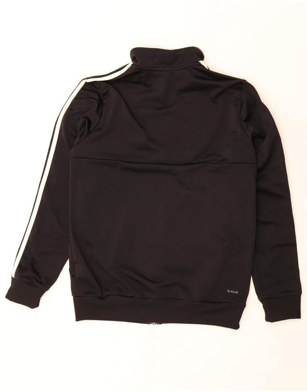 Спортивный костюм Adidas Climalite для мальчиков, верхняя куртка 13-14 лет, черный полиэстер