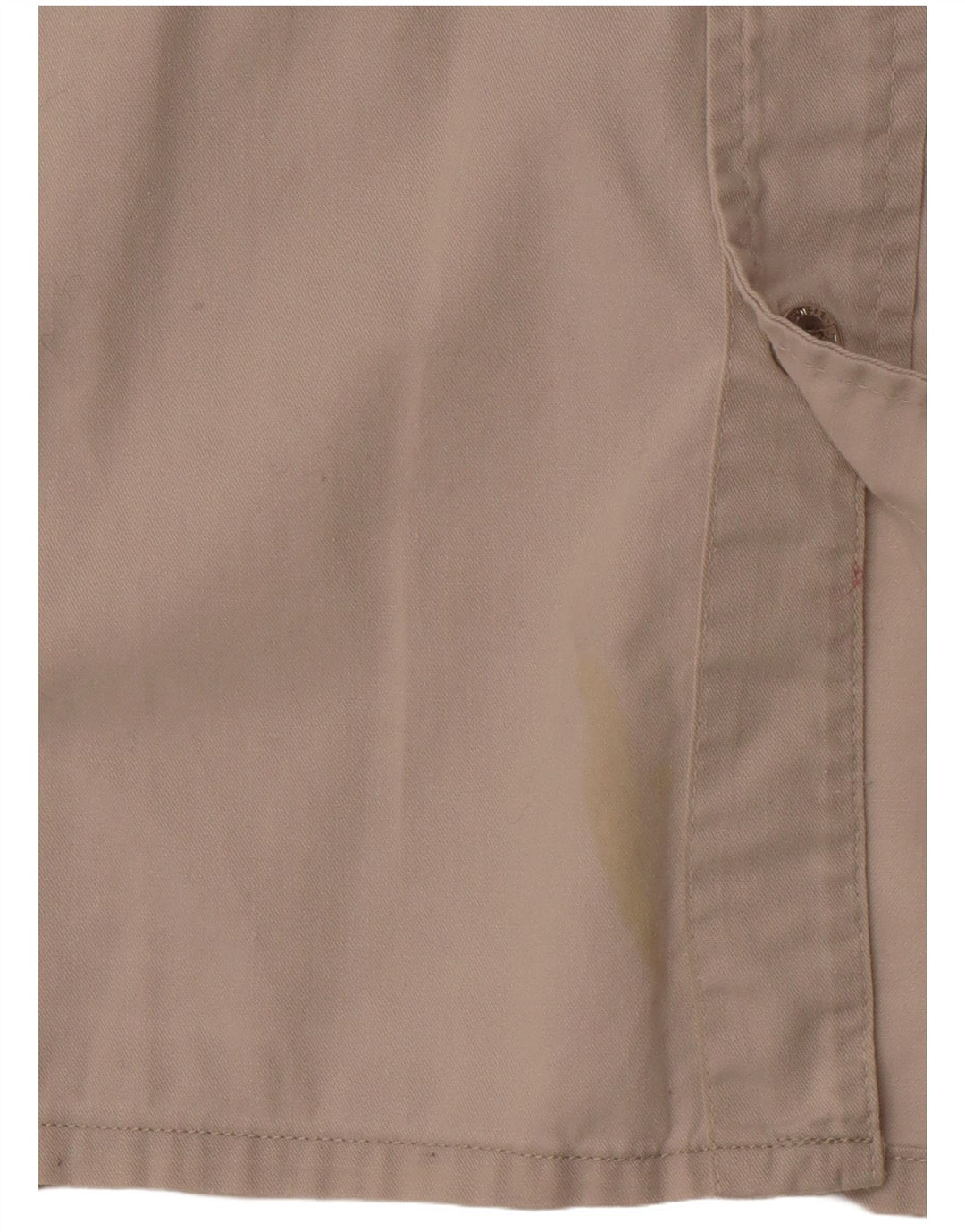 VINTAGE Мужская рубашка без рукавов большого размера из хлопка бежевого цвета