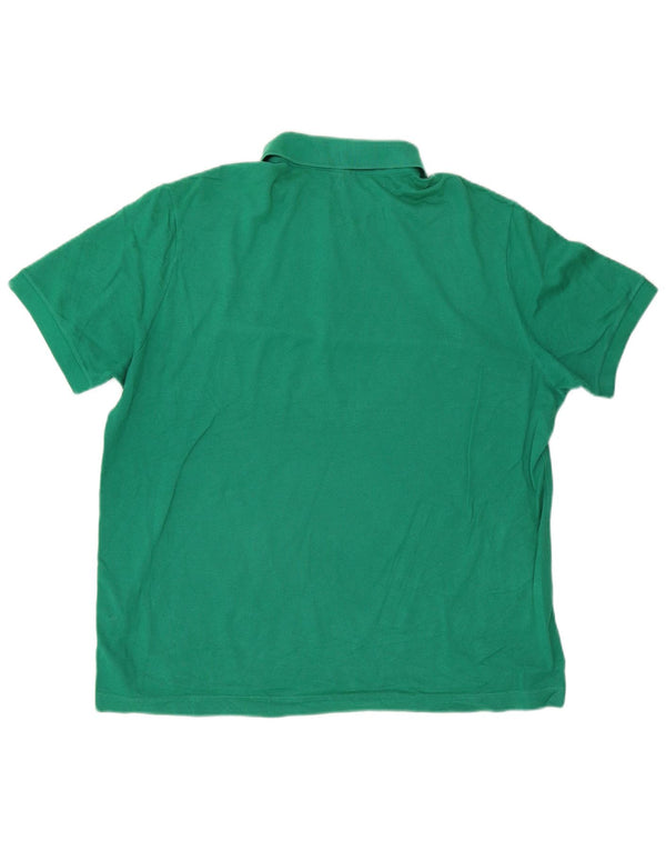 Paul & Shark Mens Yachting Polo Shirt XL Green Cotton