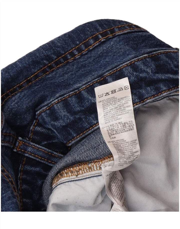 Reiss Мужские потертые широкие джинсы W30 L33 Синие вискозы