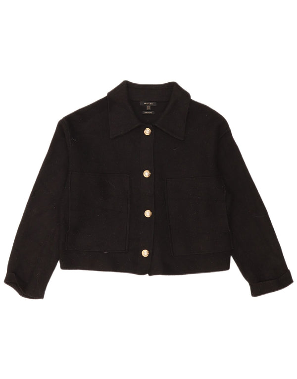 Женское укороченное болеро большого размера Massimo Dutti UK 6 XS, черный