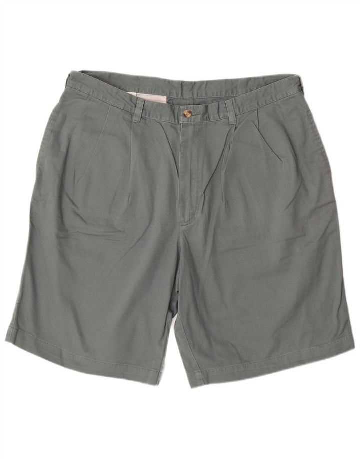 ST. BERNARD Mens Pegged Chino Shorts W38 XL Grey Cotton