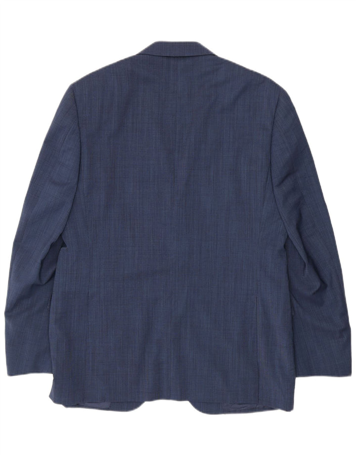 Мужской костюм из двух предметов Canali с 2 пуговицами IT 50, большой W34 L30, темно-синий, шерсть