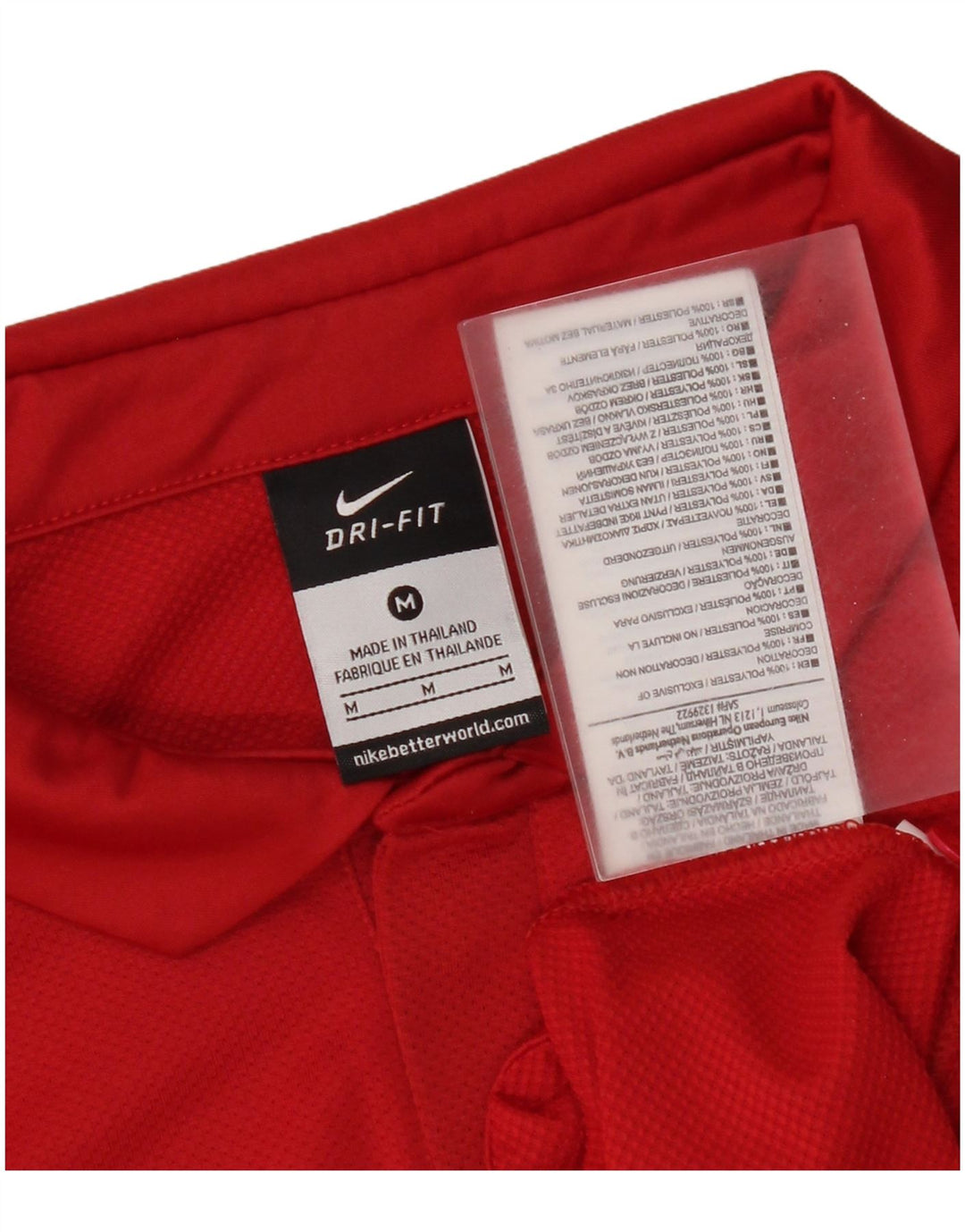 Мужская рубашка-поло Nike Dri Fit, средний красный полиэстер