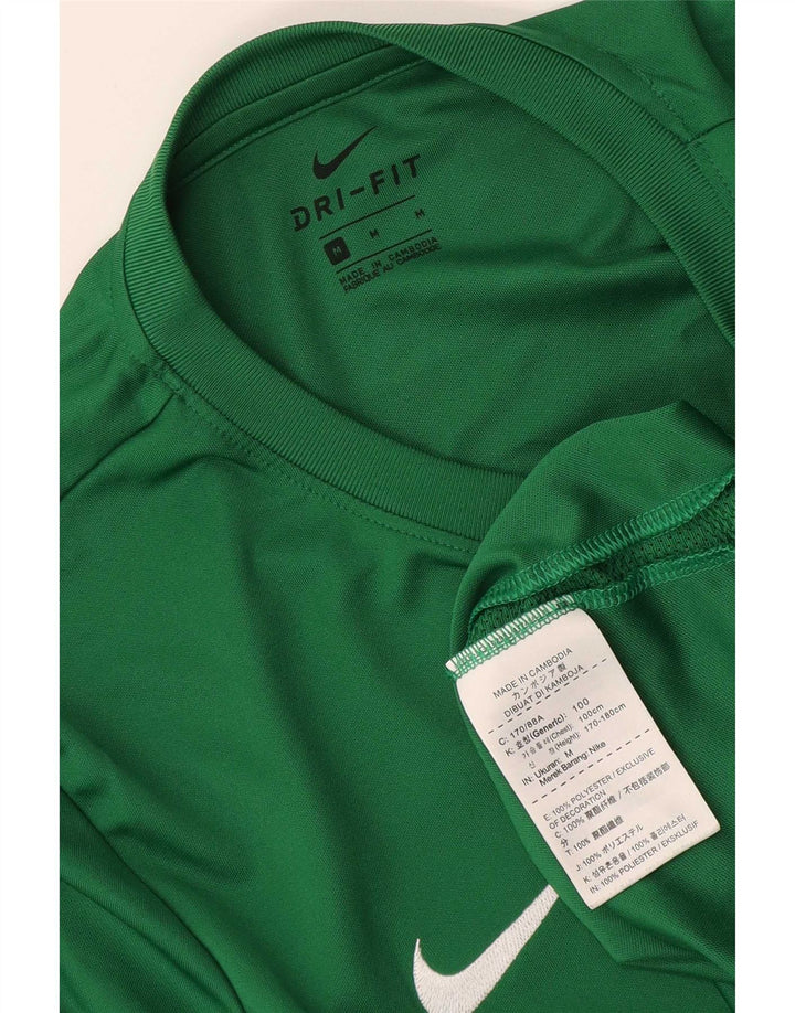 Мужская футболка Nike Dri Fit с графическим рисунком, средний зеленый полиэстер