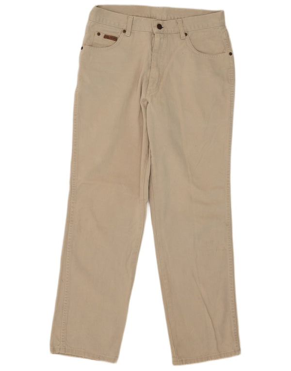 Мужские прямые повседневные брюки Wrangler Ohio W32 L30, бежевый хлопок