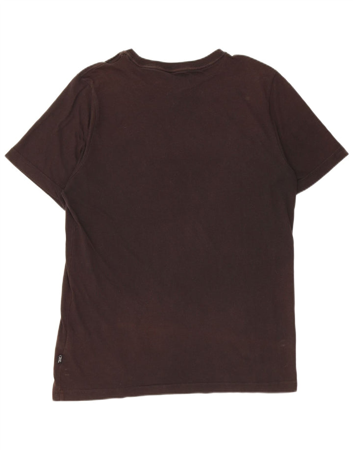 Мужская футболка с рисунком Puma, черный хлопок, средний размер