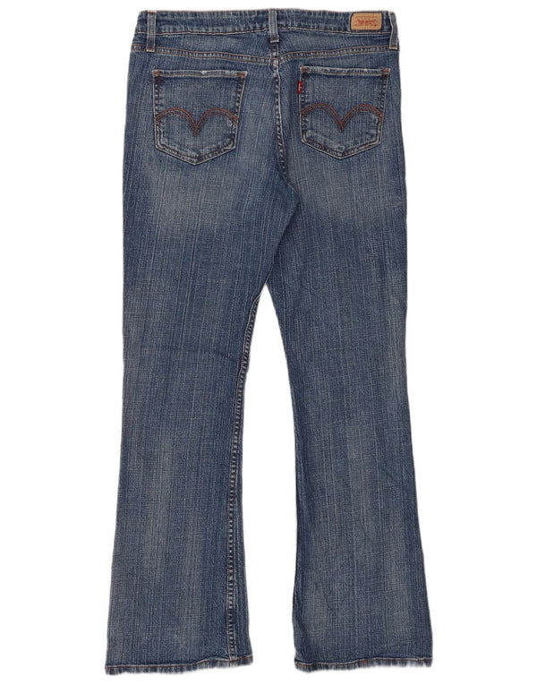 Женские джинсы Levi's 518 Super Low Bootcut США 13 XL W34 L31 Синий хлопок