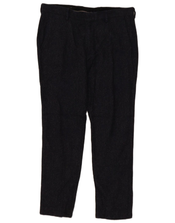 J. Crew Mens Ludlow Slim Chino Trousers W33 L30 Navy Blue Wool