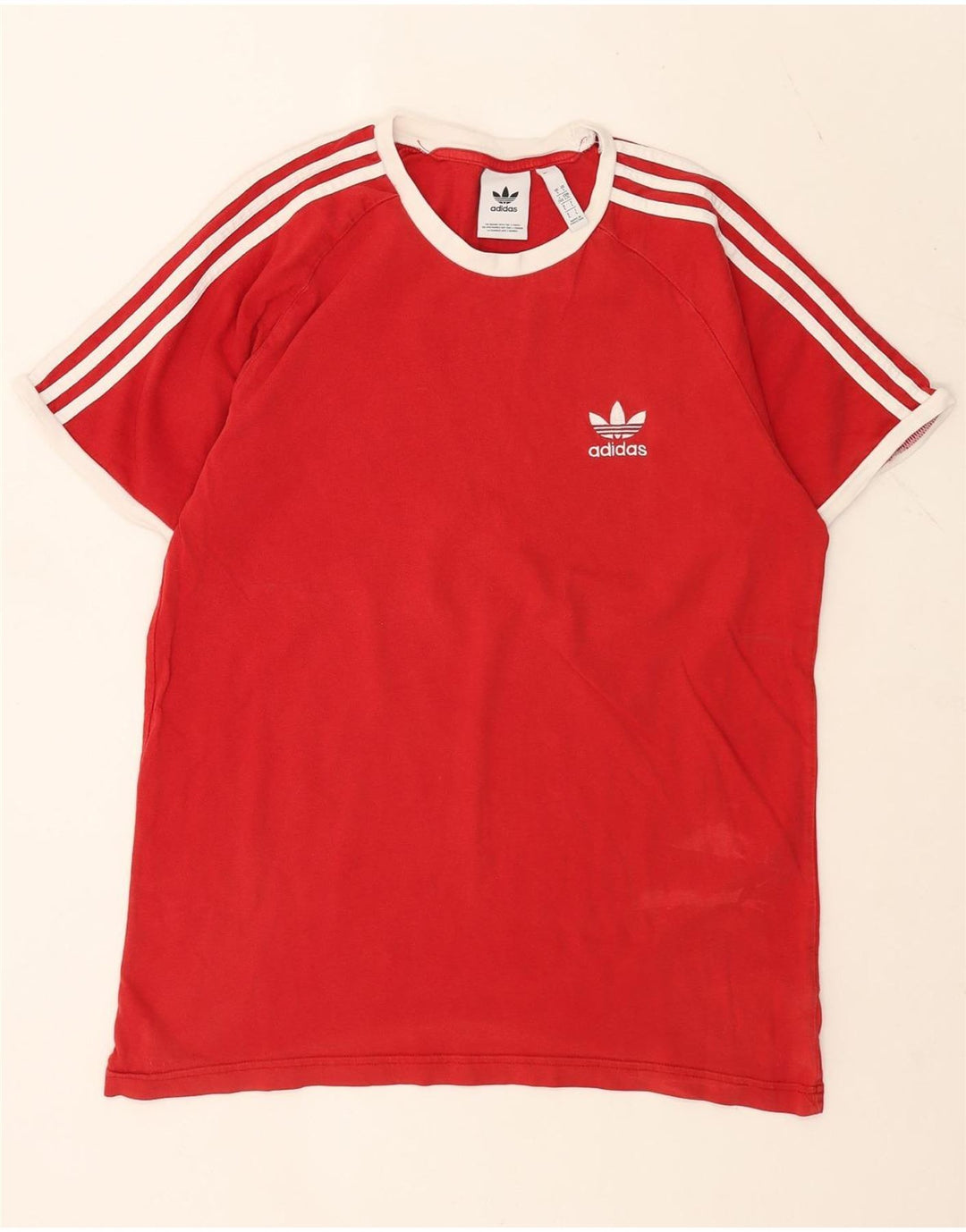 Adidas Мужская футболка из хлопка большого размера красного цвета