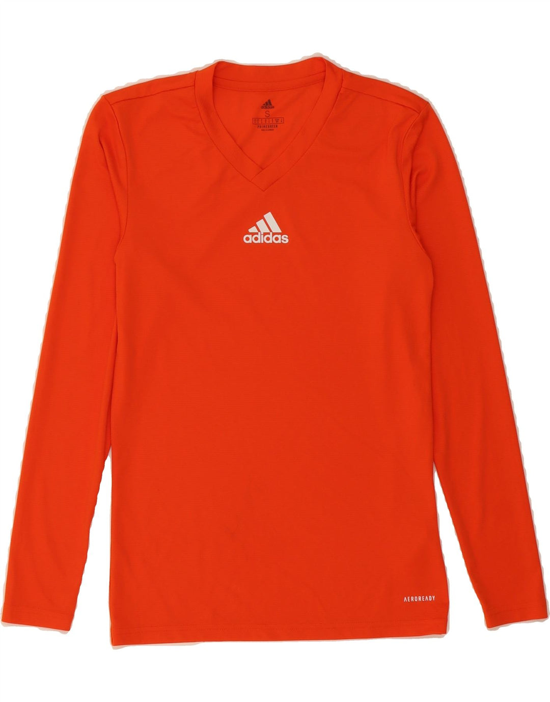 ADIDAS Womens Aeroready Top Long Sleeve UK 10 Small Orange Polyester Vintage Adidas and Second-Hand Adidas from Messina Hembry 