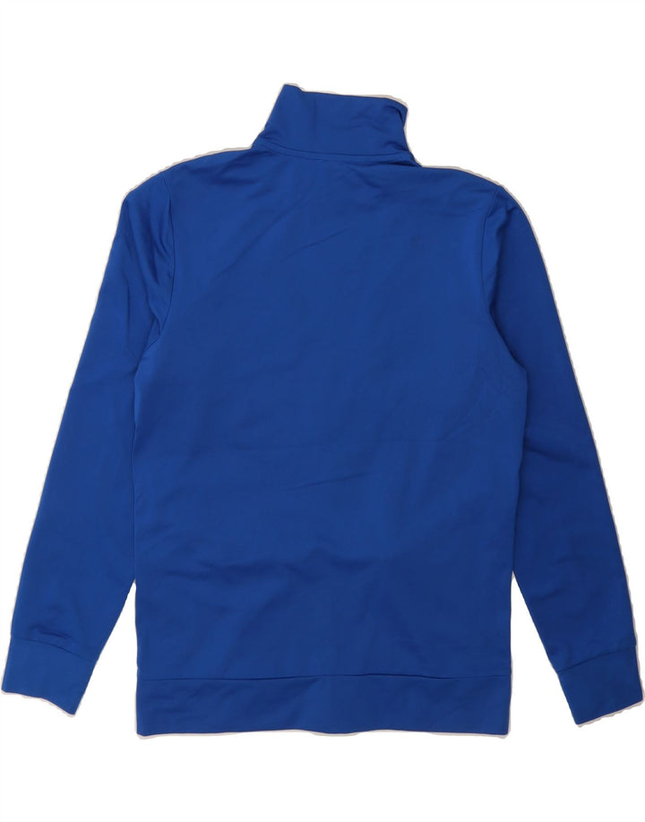 BENETTON Boys Graphic Tracksuit Top Jacket 13-14 Years Blue Colourblock Vintage Benetton and Second-Hand Benetton from Messina Hembry 