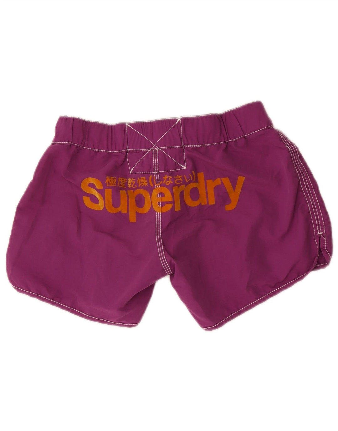 Женские шорты для плавания Superdry с рисунком UK 12, средний фиолетовый, полиэстер