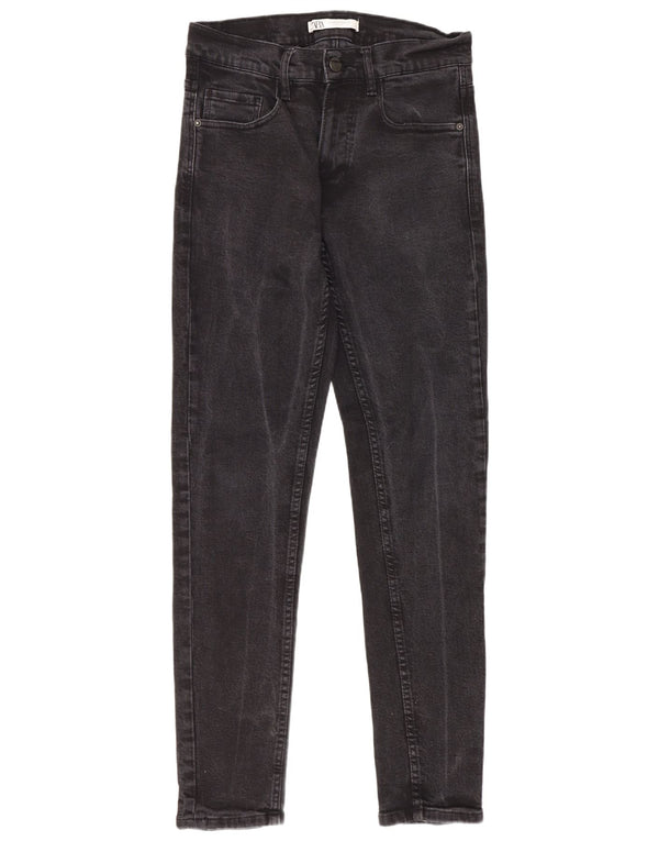 Мужские джинсы скинни Zara EU 38, маленькие W30 L31, черный хлопок