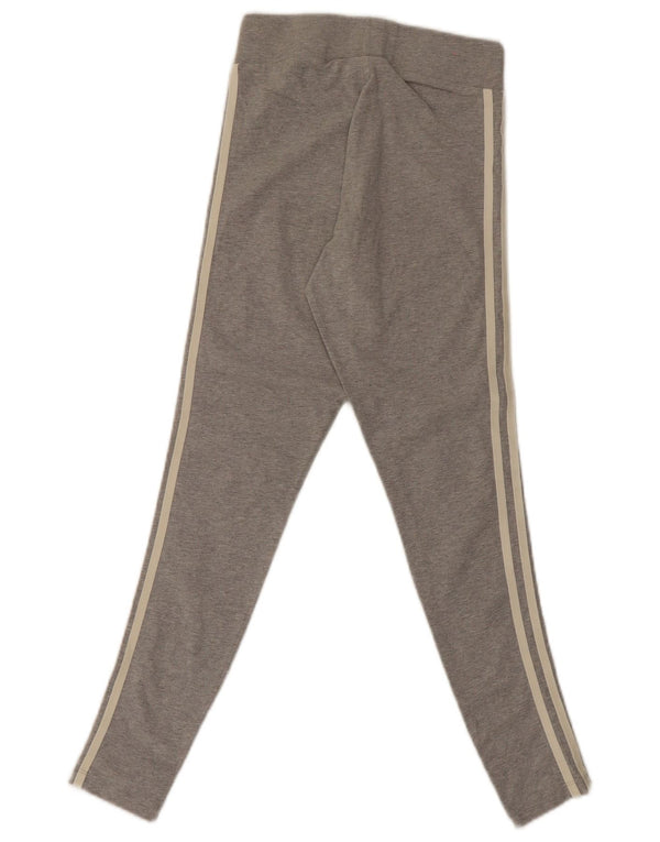 Женские леггинсы Adidas UK 8, маленькие серые, хлопковые