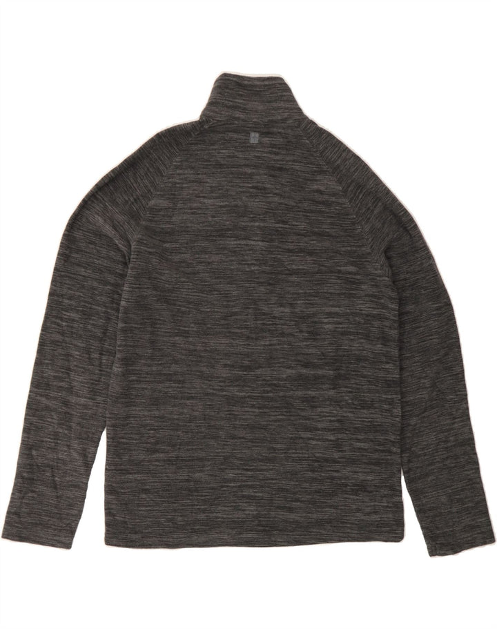 MOUNTAIN WAREHOUSE Mens Zip Neck Fleece Jumper Small Grey Polyester Vintage Mountain Warehouse and Second-Hand Mountain Warehouse from Messina Hembry 