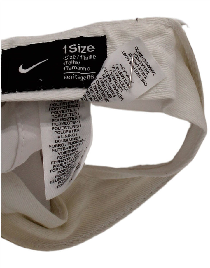 Мужская бейсболка Nike Heritage, один размер, белый полиэстер