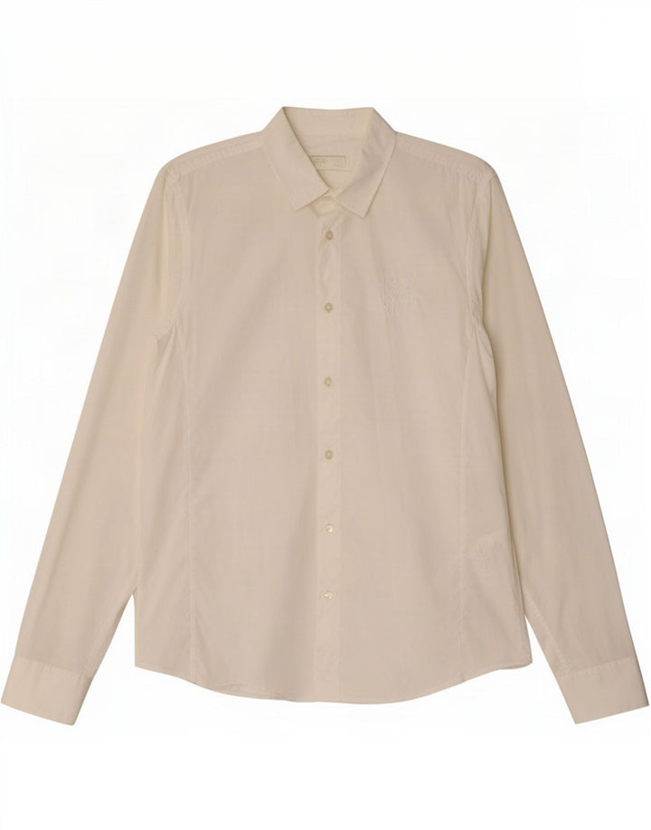 Versace Мужская рубашка IT 50 Medium White Хлопок