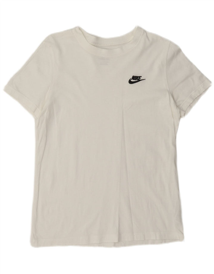 Женская футболка Nike Top UK 10, маленькая, белый хлопок