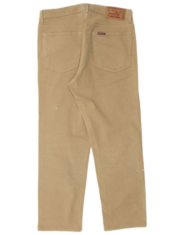 Carrera Mens 700 Regular Casual Брюки W36 L27 Бежевые хлопковые