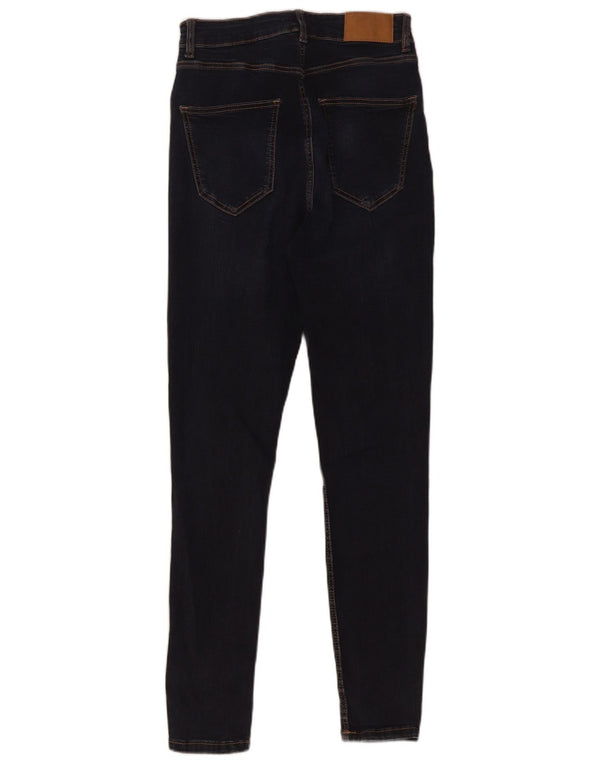 Женские джинсы скинни Zara EU 38, маленькие W28 L28, темно-синие, хлопок