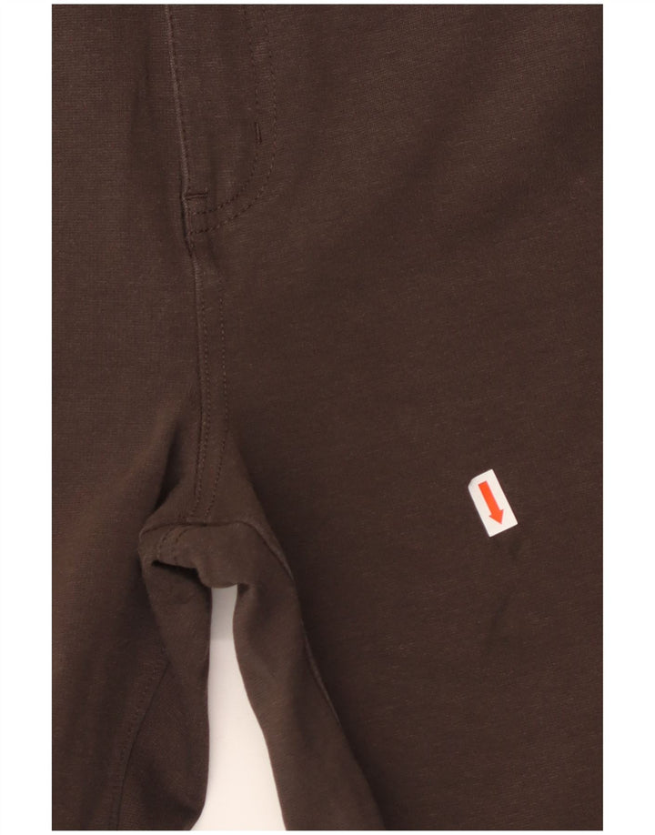 CALVIN KLEIN Женские прямые повседневные брюки США 14 XL W36 L27 Коричневые хлопковые брюки