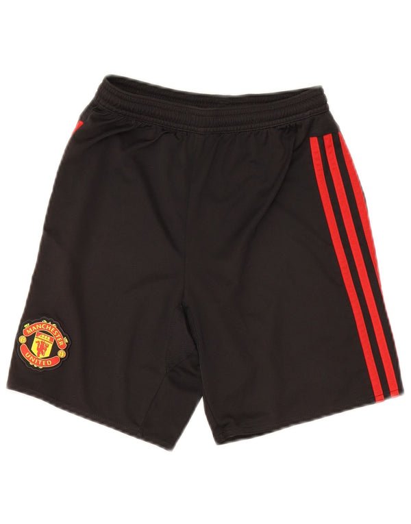 Спортивные шорты Adidas Boys Manchester United 11-12 лет, черный полиэстер