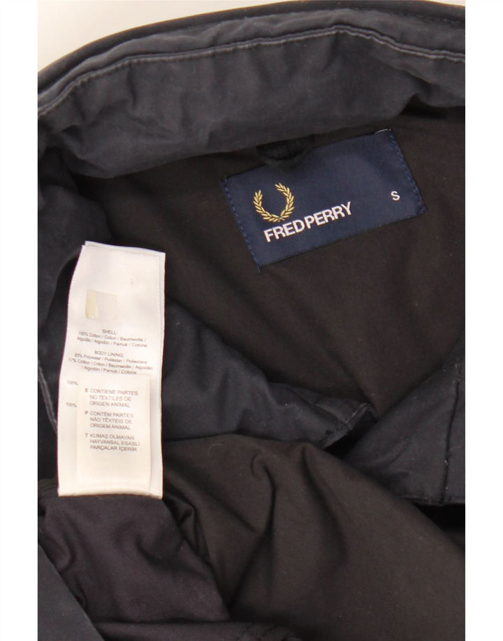 Мужская ветровка FRED PERRY с капюшоном, Великобритания 36, маленькая, темно-синяя, хлопок