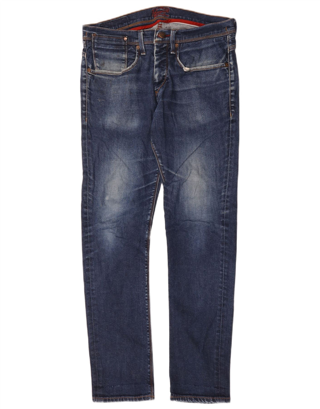 Мужские узкие джинсы Penguin W32 L32, синие, хлопок