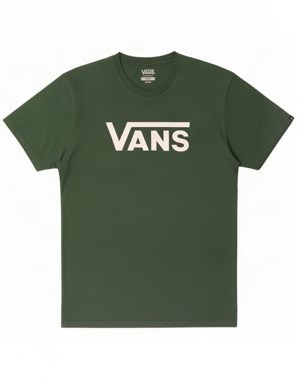 Vans Мужская футболка классического кроя с рисунком Топ Большой зеленый хлопок