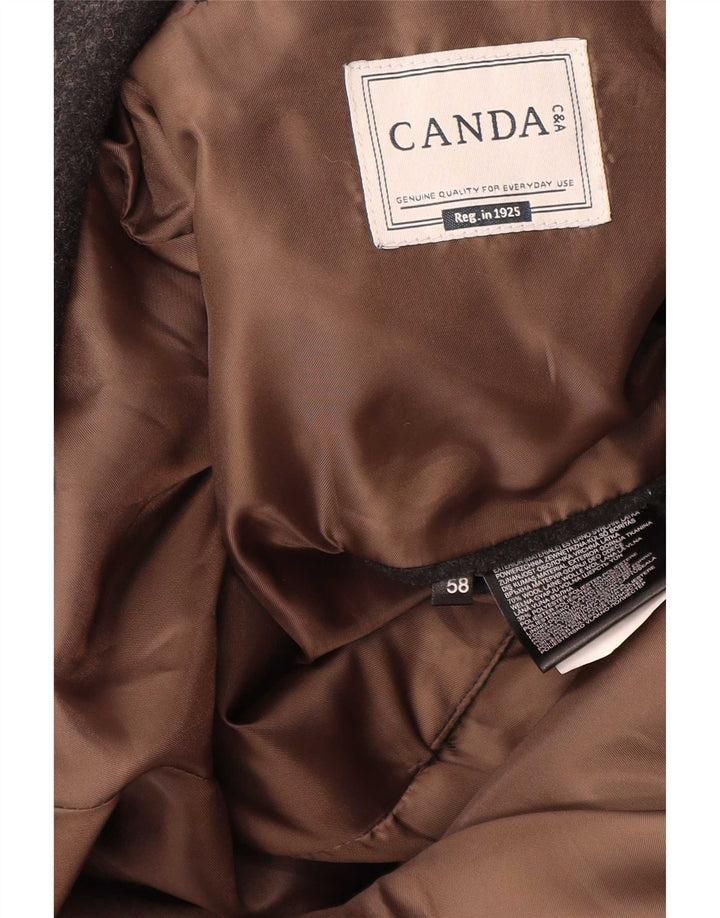 Мужской пиджак C&A Canda с 2 пуговицами, ЕС 58, 4XL, серая шерсть