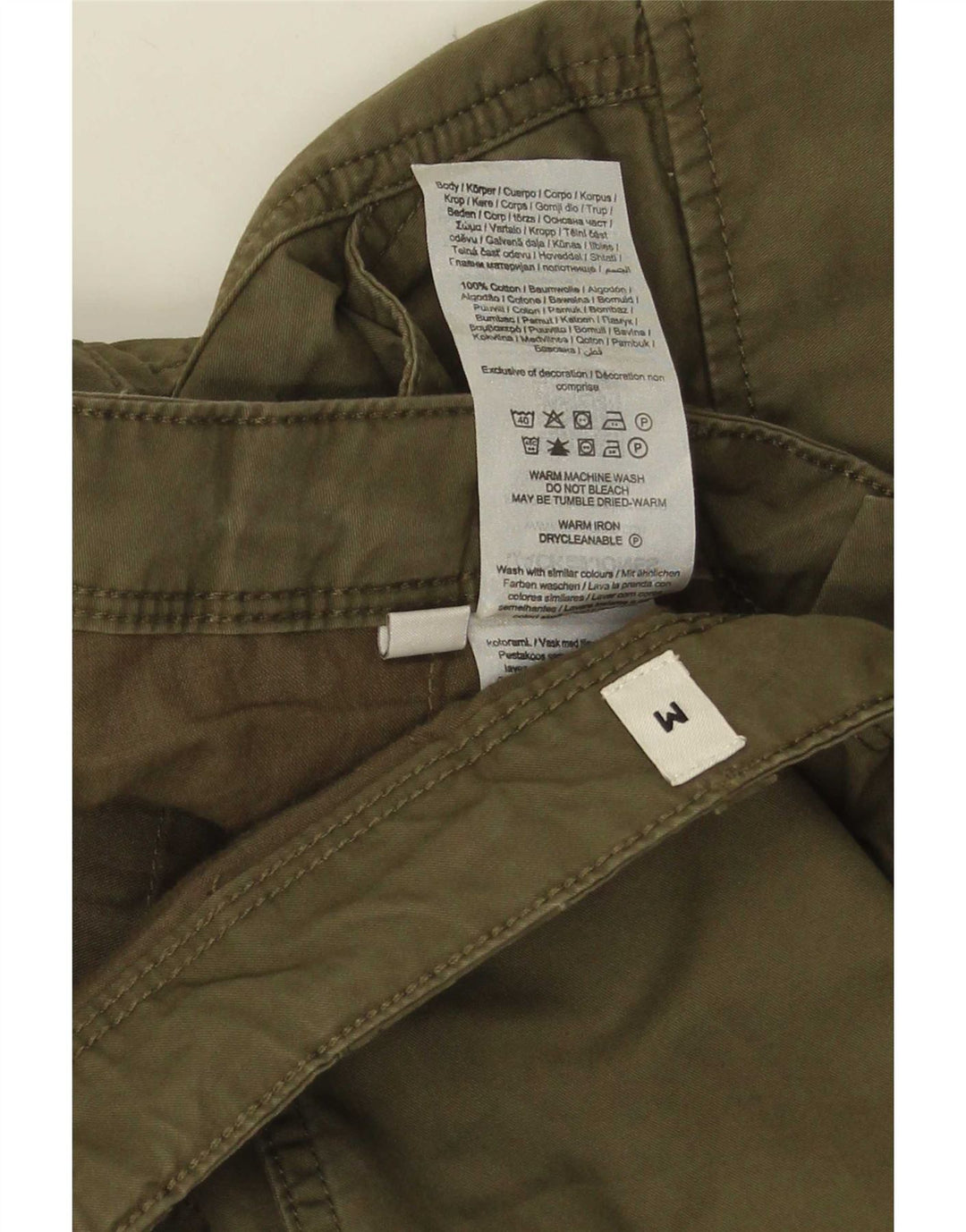 Мужские шорты карго Jack & Jones Medium W34, хаки, хлопок