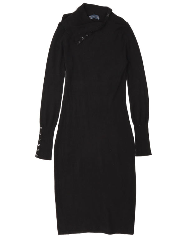 Женское облегающее платье Zara UK 14, средний черный вискоза