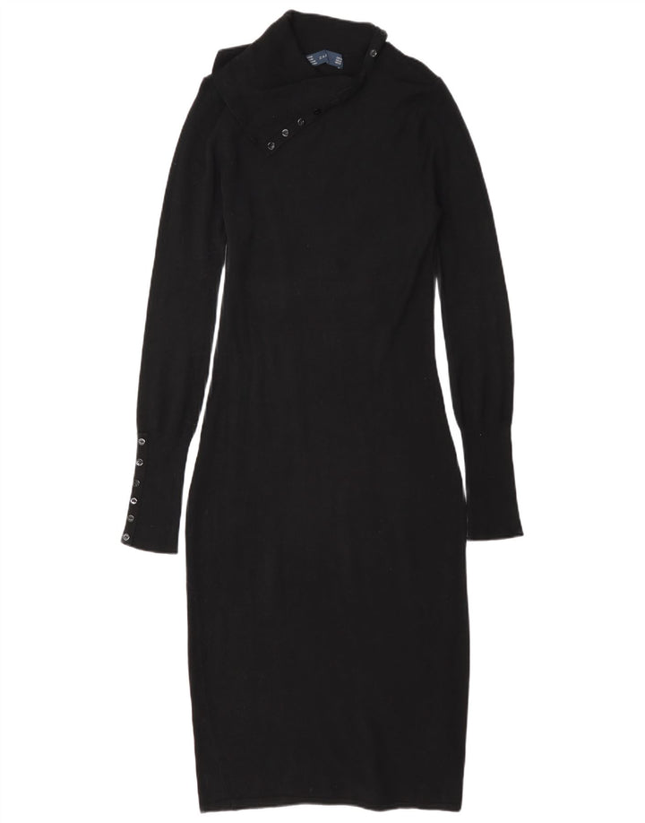 Женское облегающее платье Zara UK 14, средний черный вискоза