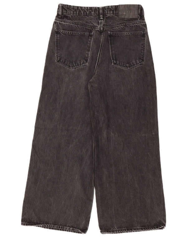 Женские широкие джинсы Zara EU 36 XS W26 L25, черные