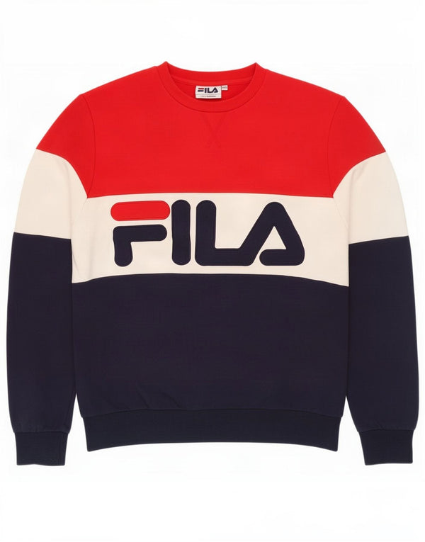 Женский свитер Fila UK 12, средний, разноцветный, цветной блок