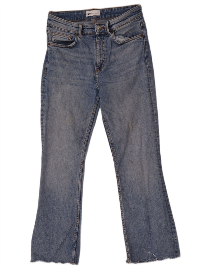 Женские джинсы Bootcut Zara EU 38, маленькие W28 L26, синие, хлопок