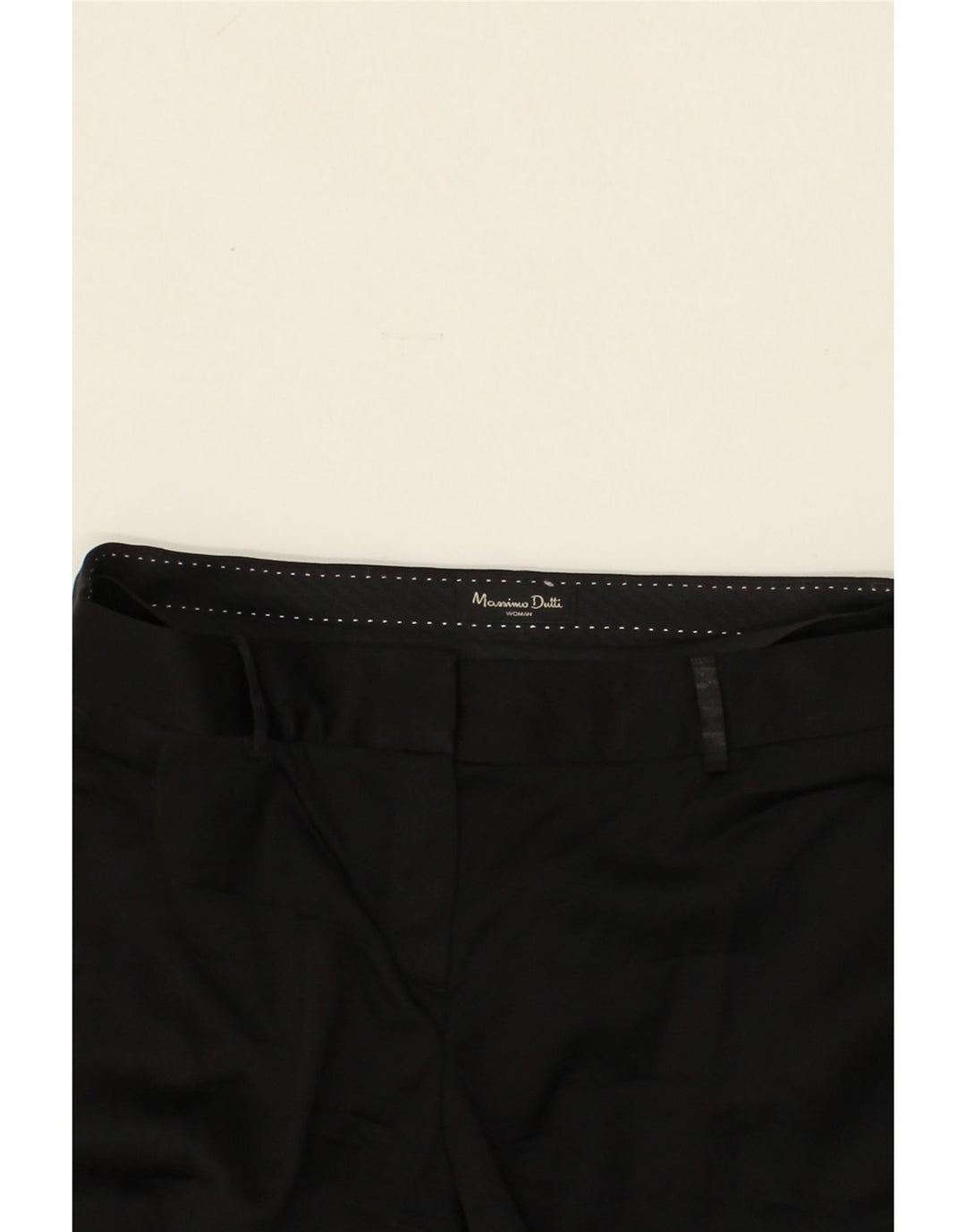 MASSIMO DUTTI Womens Straight Casual Trousers EU 38 Small W28 Black Vintage Massimo Dutti and Second-Hand Massimo Dutti from Messina Hembry 