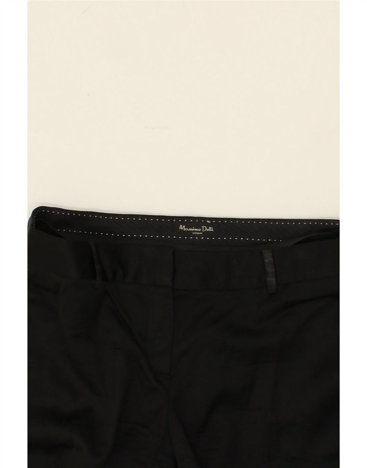 MASSIMO DUTTI Womens Straight Casual Trousers EU 38 Small W28 Black Vintage Massimo Dutti and Second-Hand Massimo Dutti from Messina Hembry 