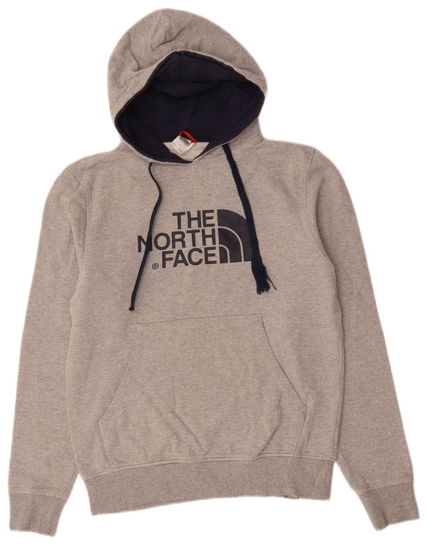 Мужской джемпер с капюшоном THE NORTH FACE, маленький серый, хлопковый