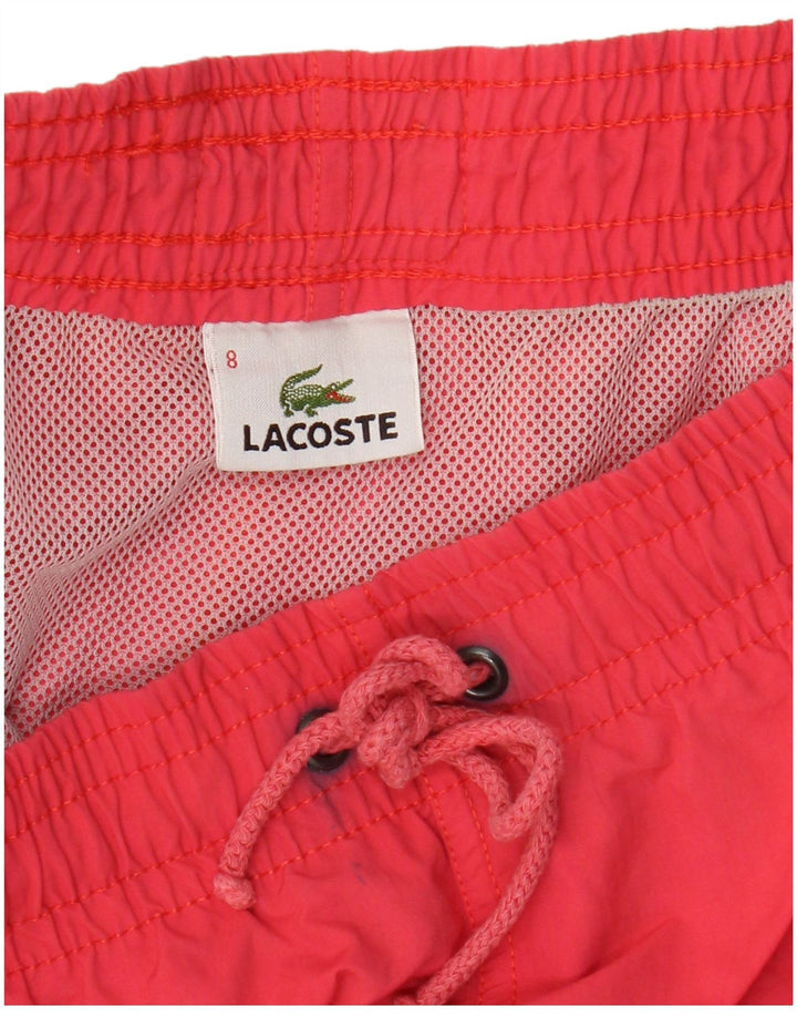 Мужские шорты для плавания Lacoste, размер 8, 3XL, красный полиамид