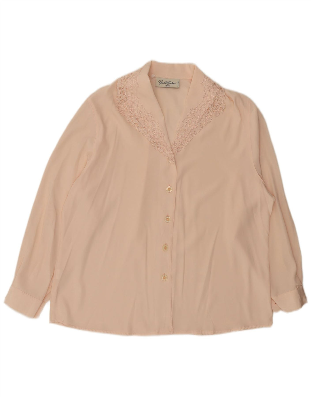 GIULIA GALANTI Womens Shirt Blouse UK 16 Large Pink Polyester