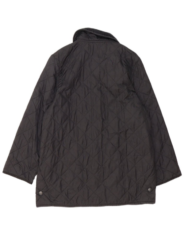 Женская стеганая куртка Barbour UK 18 XL черная из полиамида