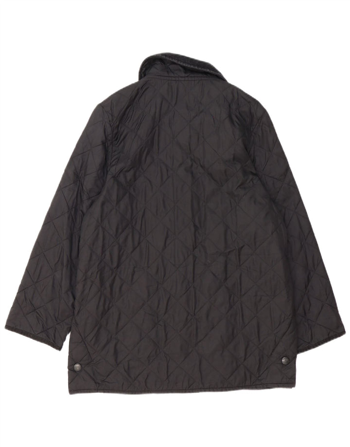 Женская стеганая куртка Barbour UK 18 XL черная из полиамида